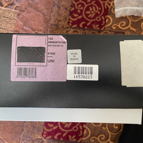 Red Chanel Quilted Sac Pochette Clutch Handbag - Timeless! - Picture 8 of 8